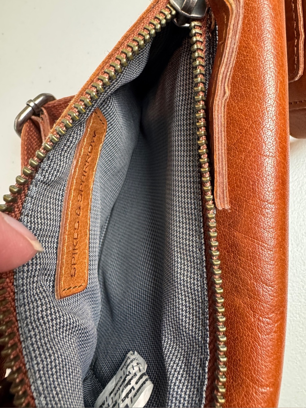 Spikes & Sparrow Brown Leather Belt Bag | Genuine Leather | Adjustable Waist Bag - Picture 6 of 16